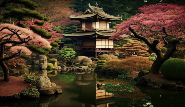 Japanesse Garden - Generative AI