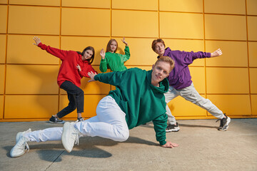 four active teenagers