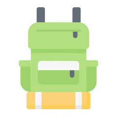 Bagpack Flat Icon