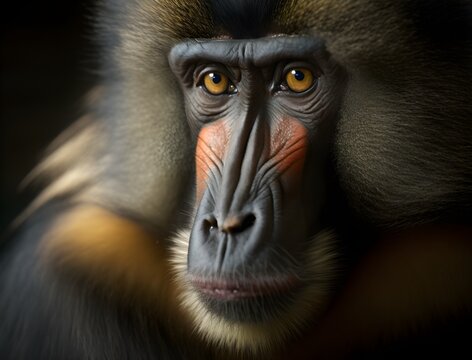 Mandrill Face: A Close-Up Look at the Colorful Primate

Mandrill face is a stunning image that captures the details and colour of the world’s largest monkey. This image features a close-up of the mand