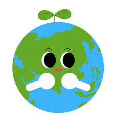 귀여운 지구 캐릭터