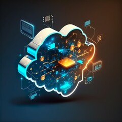 Smart cloud data transfer exchange technology, cloud technology, Server storage, Cyber security