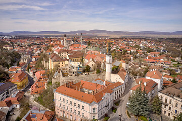 Fototapeta na wymiar Veszprém city landscape