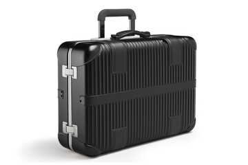 Fototapeta premium Suitcase on wheels for tourism, travel. AI generated.