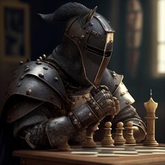 Mental Warfare - A Knight's Battle on the Chessboard