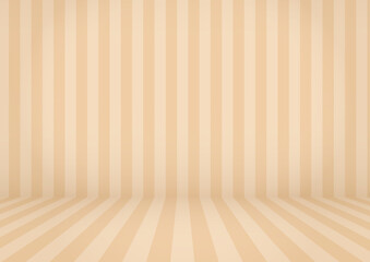 背景素材ストライプ柄の部屋ベージュの壁と床