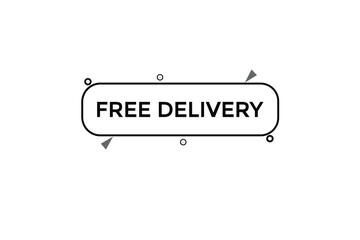 free delivery vectors.sign label bubble speech free delivery
