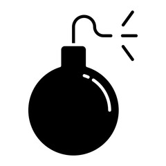 Bomb Glyph Icon