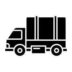 Military Truck Glyph Icon