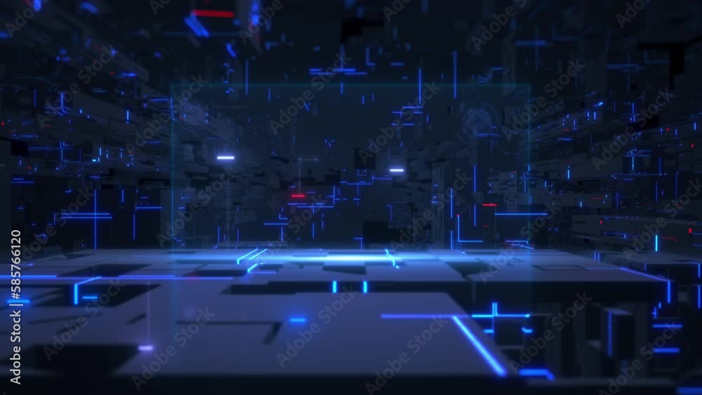 Poster Technology abstract background digital Interface, Digital data network connection, Computer device screen, Digital cyberspace background
