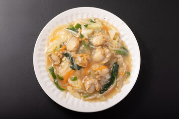 ホタテのあんかけ中華飯