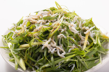 九条ねぎと釜揚げしらすのサラダ