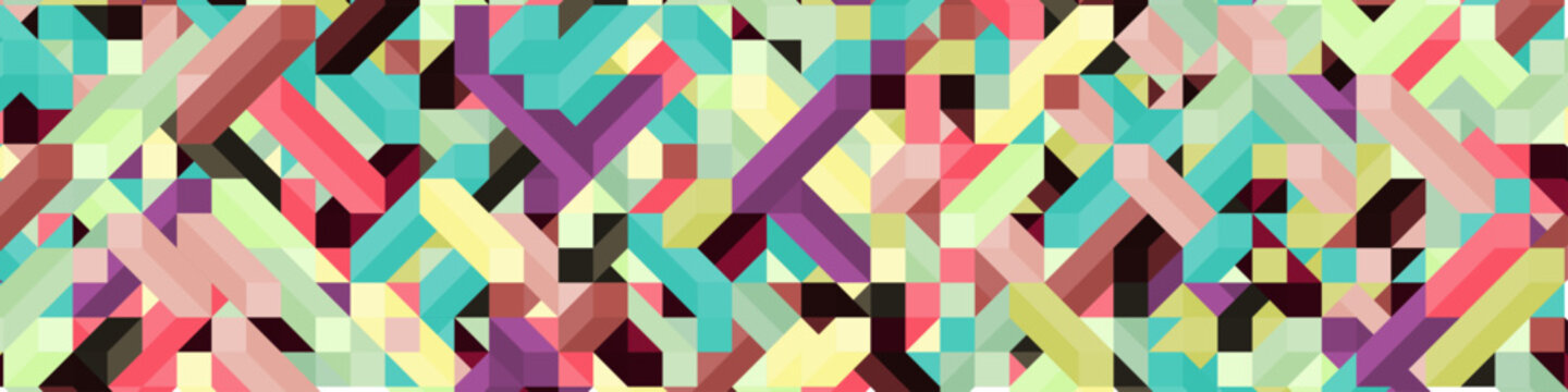 Color Diamonds illusion background abstract illustration