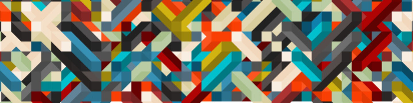 Color Diamonds illusion background abstract illustration