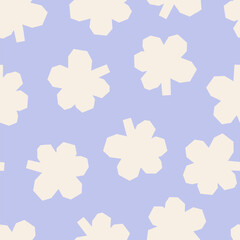 Seamless pattern with floral forms