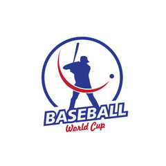 logo base ball vector template illustration
