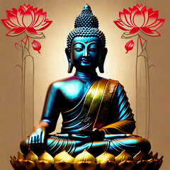 vesak, background with buddha,traditional buddhist holiday, Buddhism