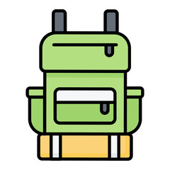 Bagpack Line Color Icon