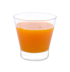 Orange juice in glass transparent png