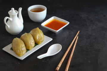 chinese steamed cake or choi pan