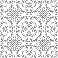 Stylish texture with figures from lines.Abstract geometric black and white pattern for web page, textures, card, poster, fabric, textile. Monochrome graphic repeating design. 