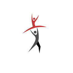 international dance day icon, simple icon dance with elegance concept