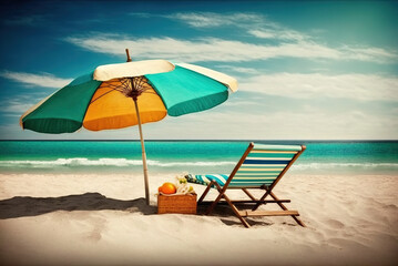 Summer Time Beach Generative AI
