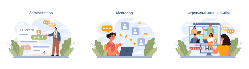 Human resources manager soft skills set. HR agent competencies