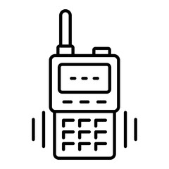 Walkie Talkie Outline Icon