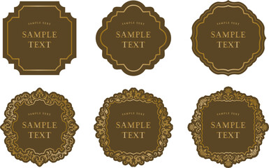 アンティーク フレーム飾り枠セット