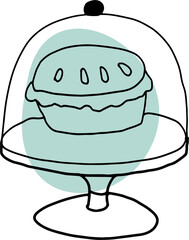 The Kitchen tool draw image for food or cooking concept