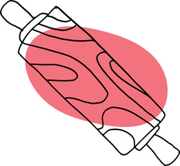 The Kitchen tool draw image for food or cooking concept