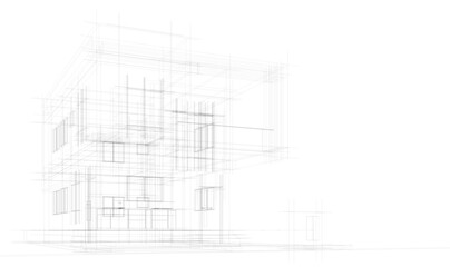 sketch of building