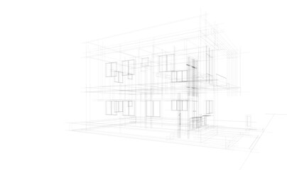 sketch of building