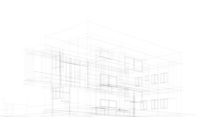 sketch of building