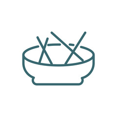 beef and garlic icon. Thin line beef and garlic icon from culture and civilization collection. Outline vector isolated on white background. Editable beef and garlic symbol can be used web and mobile