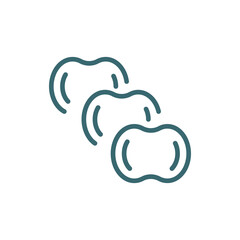 ajotomate icon. Thin line ajotomate icon from culture and civilization collection. Outline vector isolated on white background. Editable ajotomate symbol can be used web and mobile