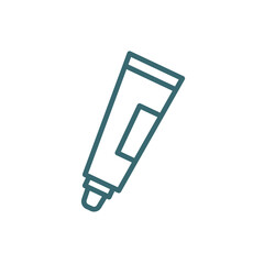 ointment icon. Thin line ointment icon from medical collection. Outline vector isolated on white background. Editable ointment symbol can be used web and mobile