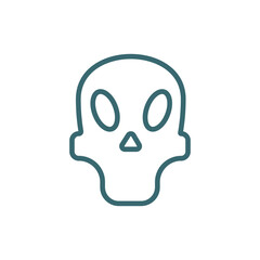 remains icon. Thin line remains icon from museum and exhibition collection. Outline vector isolated on white background. Editable remains symbol can be used web and mobile