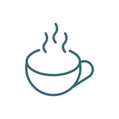 cafe icon. Thin line cafe icon from museum and exhibition collection. Outline vector isolated on white background. Editable cafe symbol can be used web and mobile