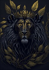 Royal dark lion