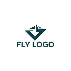 Flaying Icon Logo Template