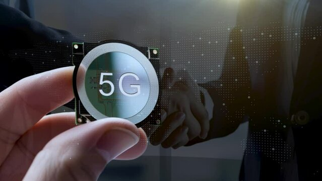 デジタルクラウド化によるデジタルトランスフォーメーションのイメージ　5Gサイバーセキュリティコンセプ