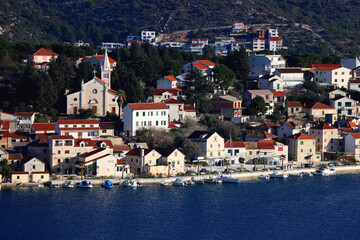 Small tourist town Rogoznica in Croatia.