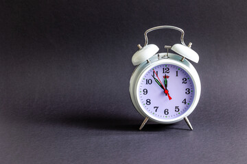 alarm clock on black