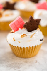 S'mores cupcakes