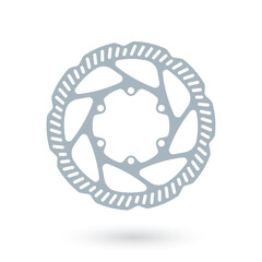 Vector bicycle disc brake. Isolated on white background.