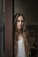 Fototapeta premium portrait of a young beautiful woman