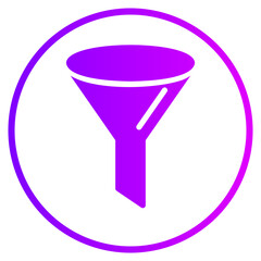 funnel gradient icon