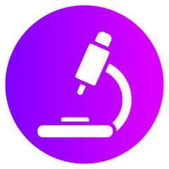 microscope gradient icon